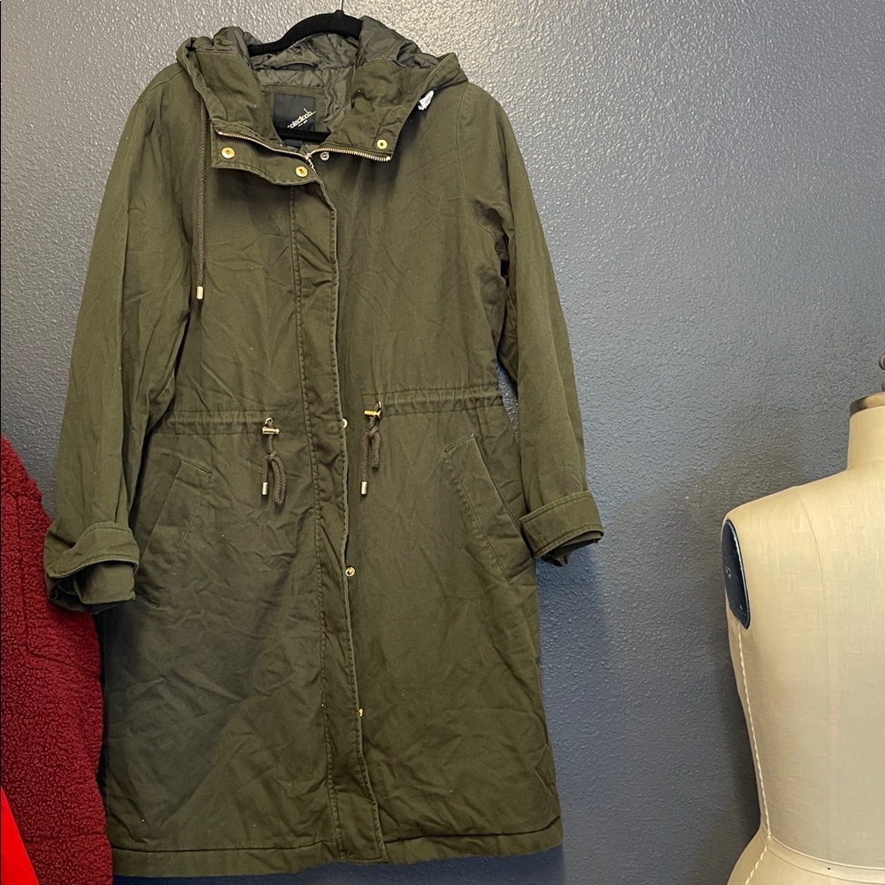 Collection B Olive Quilted Jacket